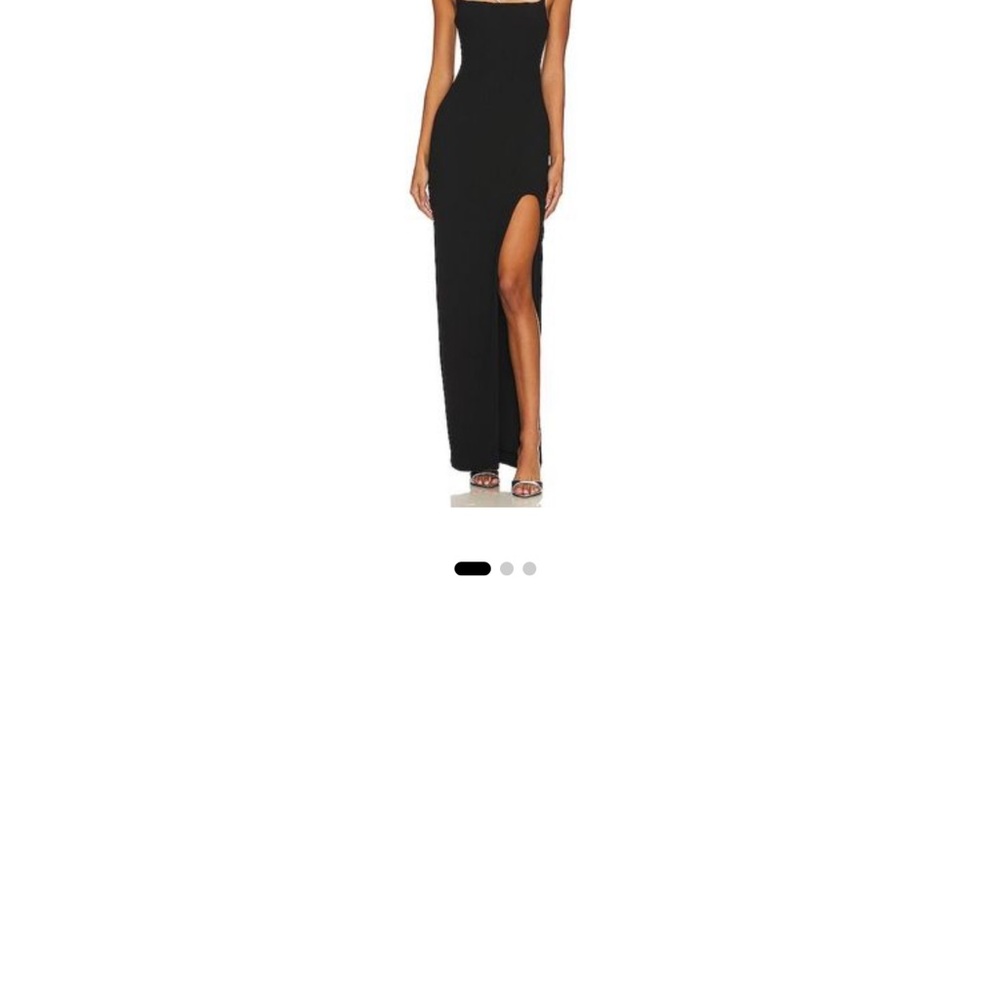 NBD Strapless Black Maxi Dress